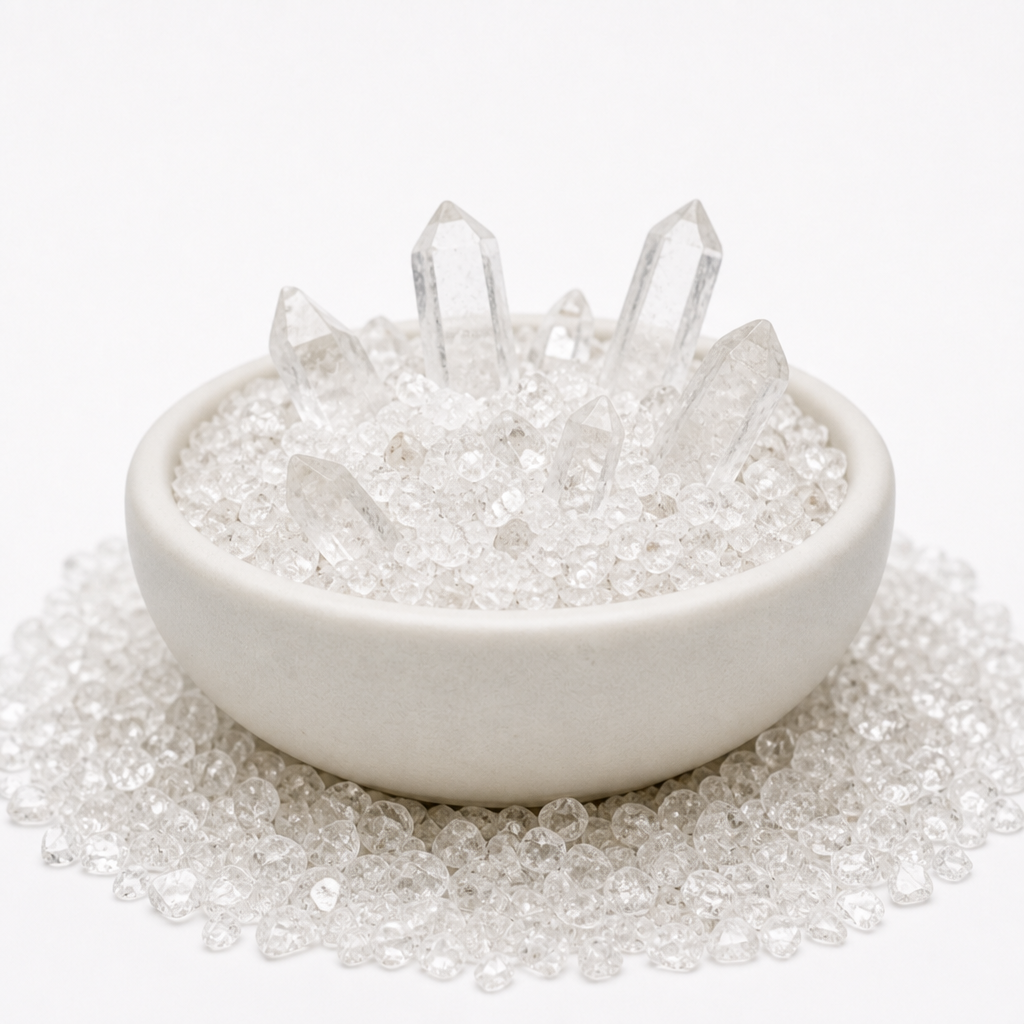 Bowl salt with clear quartz