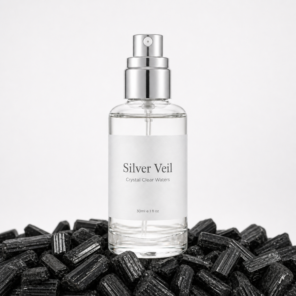 Silver Veil mist with black tourmaline